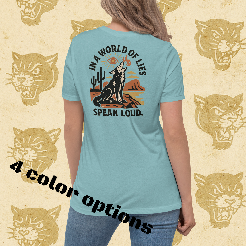 SPEAK LOUD WOMEN'S CROPPED TEEWomen's Relaxed T-Shirt