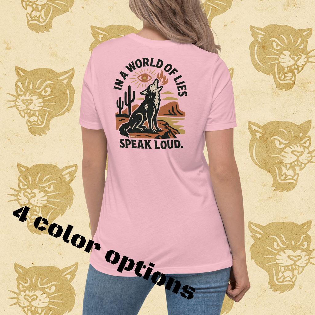 SPEAK LOUD WOMEN'S CROPPED TEEWomen's Relaxed T-Shirt