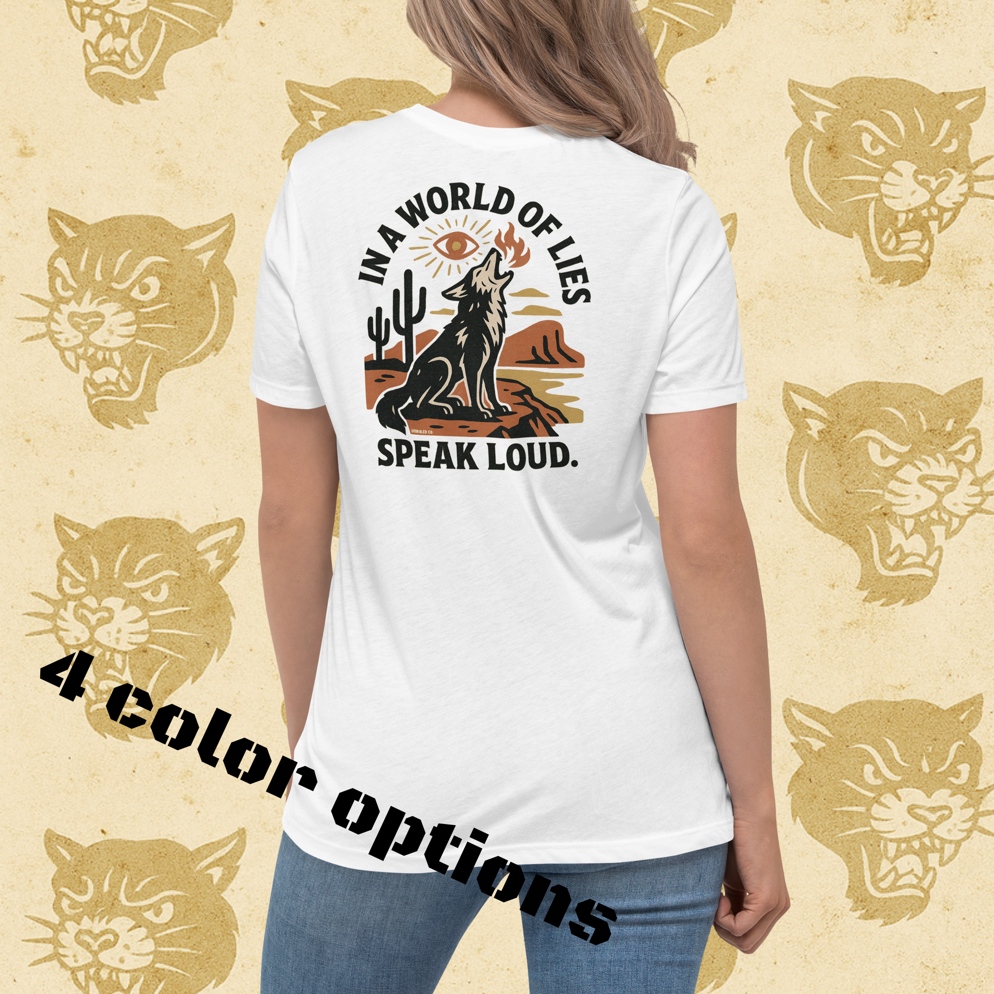 SPEAK LOUD WOMEN'S CROPPED TEEWomen's Relaxed T-Shirt